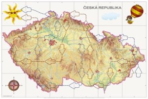 OBOUSTRANNÁ TEMATICKÁ PODLOŽKA – Svět / ČR