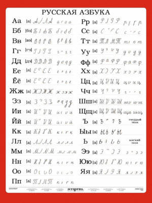 Ruská abeceda, 120 x 160 2v1