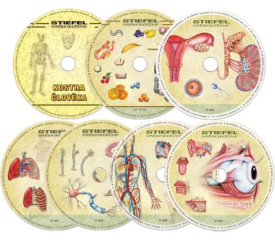 3 výukové programy (anatomie člověka)