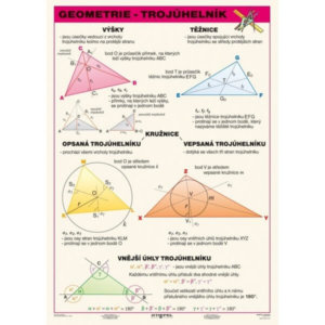 Geometrie - trojúhelník, 100 x 140 2v1 (+20 A4)